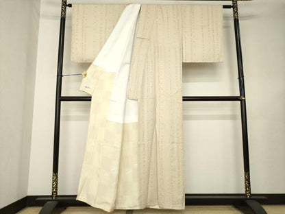 平和屋着物●上質な小紋　花間道　やまと誂製　正絹　逸品　AABL7528ck