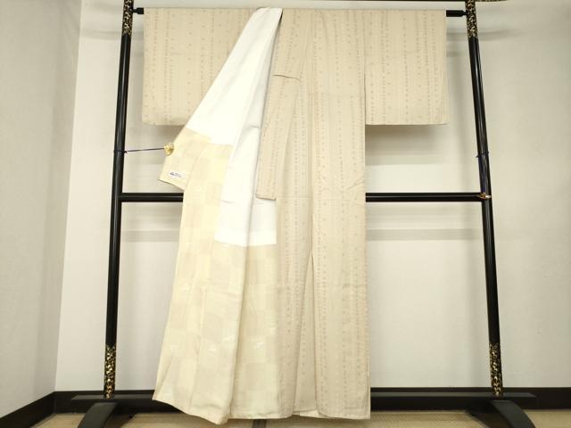 平和屋着物●上質な小紋　花間道　やまと誂製　正絹　逸品　AABL7528ck
