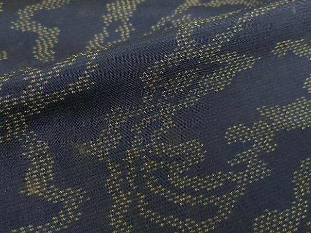 平和屋着物●本場大島紬　流水文　正絹　逸品　AABL7530ck
