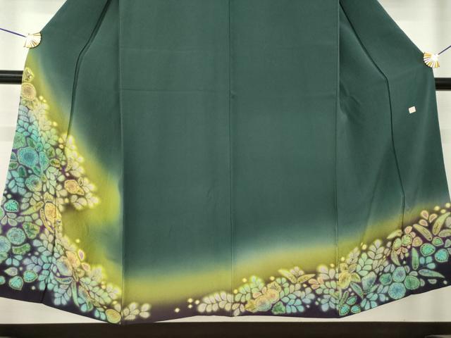 平和屋着物●訪問着　作家物　辻が花　舞花文　暈し染め　正絹　逸品　AABL7533ck