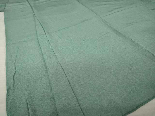 平和屋着物●上質な色無地　利休鼠色　正絹　逸品　AABL7540ck