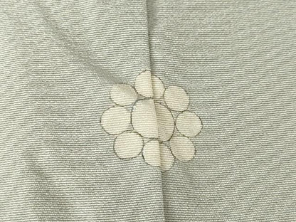平和屋着物●上質な色無地　茶鼠色　正絹　逸品　AABL7552ck