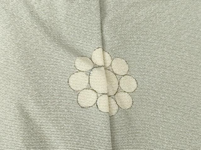 平和屋着物●上質な色無地　茶鼠色　正絹　逸品　AABL7552ck