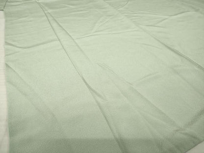 平和屋着物●上質な色無地　柳鼠色　正絹　逸品　AABL7564ck