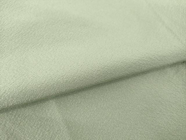 平和屋着物●上質な色無地　柳鼠色　正絹　逸品　AABL7564ck