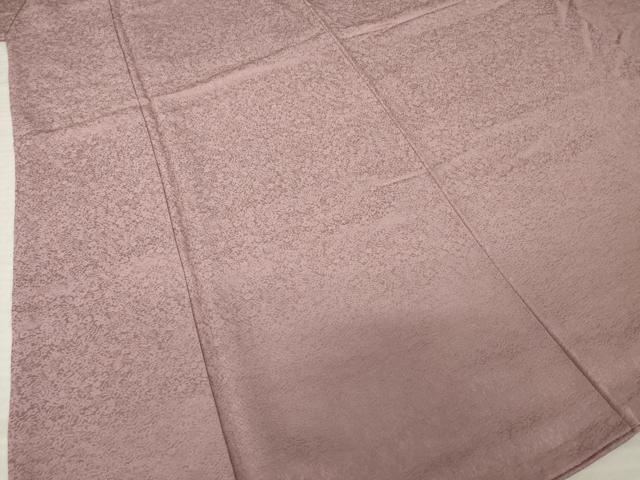 平和屋着物●上質な色無地　草花地紋　鴇浅葱色　正絹　逸品　AABL7586ck