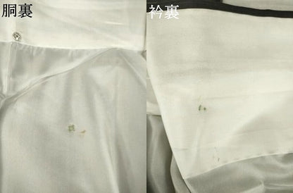 平和屋着物●本場大島紬　割込み絣　間道　正絹　逸品　AABL7591ck
