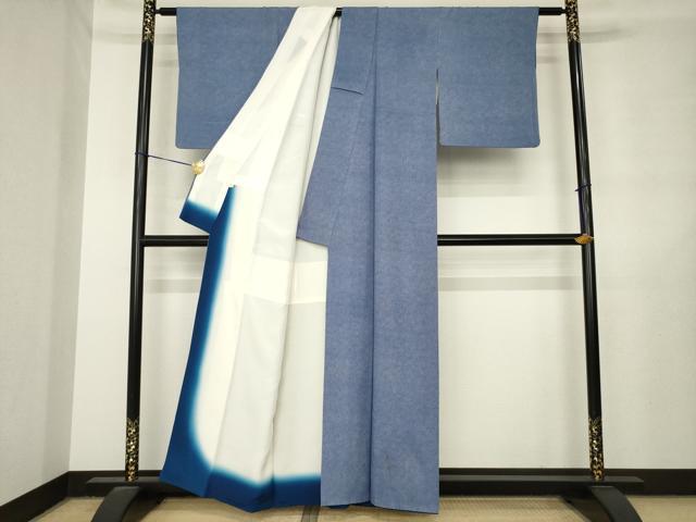 平和屋着物●岡本清正　江戸小紋　鮫小紋柄　正絹　逸品　AABL7593ck
