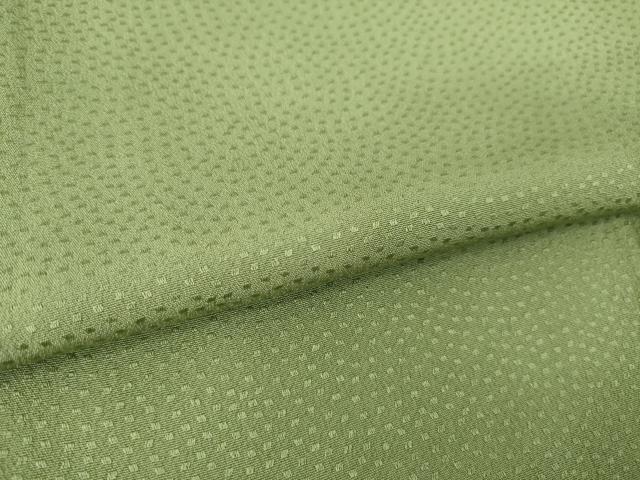 平和屋着物●上質な色無地　鮫小紋柄　柳茶色　正絹　逸品　AABL7595ck