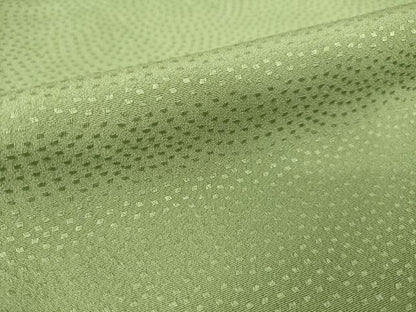 平和屋着物●上質な色無地　鮫小紋柄　柳茶色　正絹　逸品　AABL7595ck