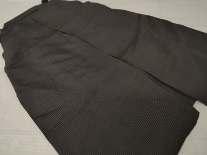 平和屋着物●男性　馬乗り袴　縞　正絹　逸品　AABL7604ck