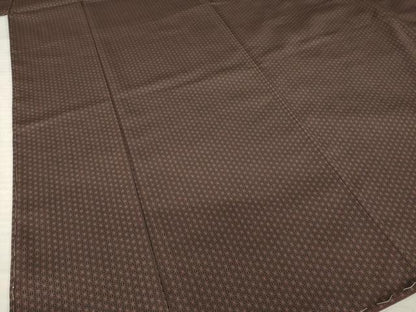 平和屋着物●お召　麻の葉文様　正絹　逸品　未使用　AABL7613ck