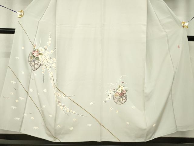 平和屋着物●訪問着　友禅　作家物　花丸文　正絹　逸品　AABL7620ck