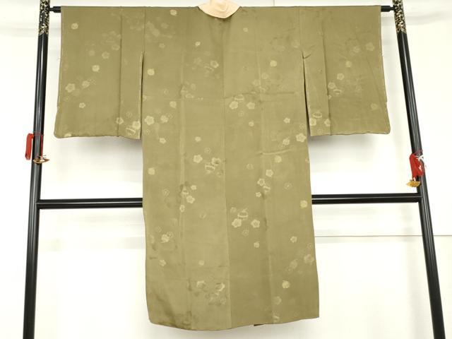 平和屋着物●長襦袢　無双仕立て　花鈴地紋　金糸　半衿刺繍　正絹　逸品　未使用　AABL7641cs