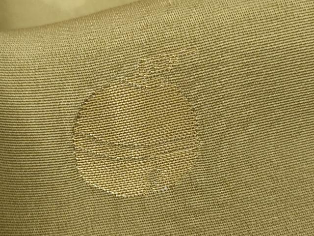 平和屋着物●長襦袢　無双仕立て　花鈴地紋　金糸　半衿刺繍　正絹　逸品　未使用　AABL7641cs