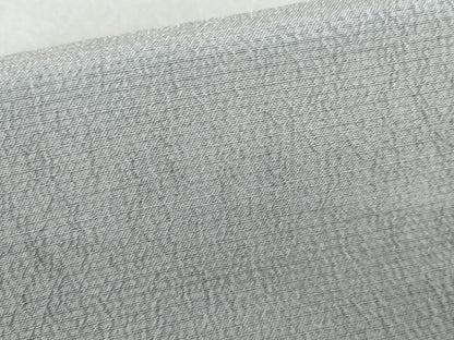 平和屋着物●塩沢ちりめん　お召　霞格子　証紙付き　正絹　逸品　未使用　AABL7668cs