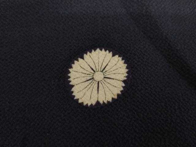 平和屋着物●アンティーク　大正ロマン　色留袖　刺繍　花船松文　鬼しぼ縮緬　正絹　逸品　AABL7672cs