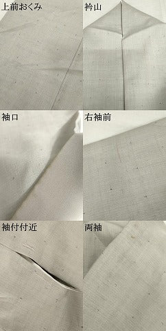 平和屋着物●上質な紬　十字　正絹　逸品　AABL7675cs