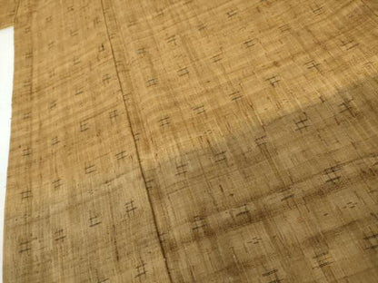 平和屋着物●訪問着　紬地　井桁絣　正絹　逸品　AABL7686cs