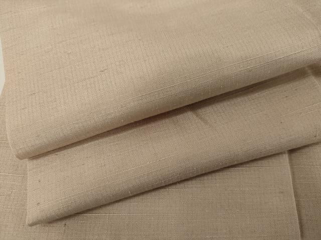 平和屋着物●結城紬　色無地　灰桜色　やまと誂製　正絹　逸品　AABL7699cs