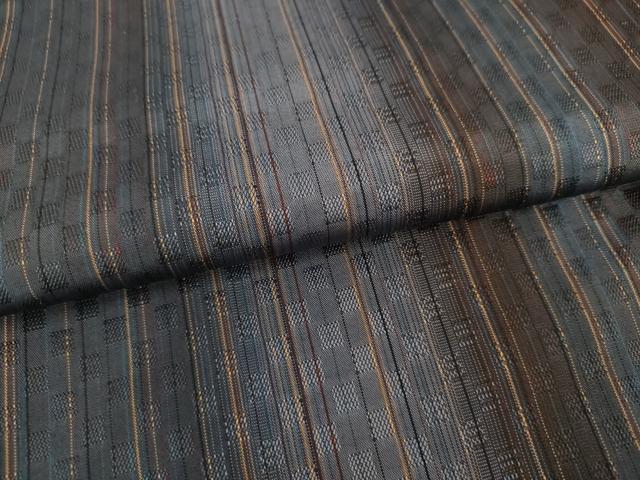 平和屋着物●上質な紬　霞間道　正絹　逸品　AABL7703cs