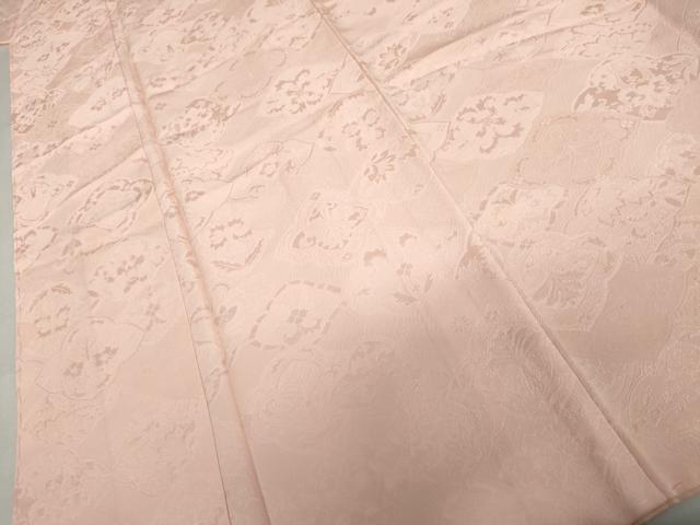 平和屋着物●上質な色無地　更紗花地紋　虹色　正絹　逸品　未使用　AABL7706cs