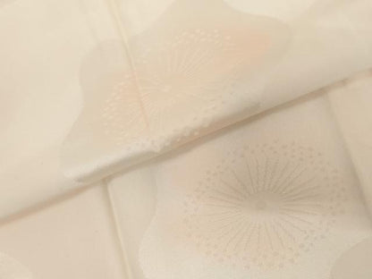 平和屋着物●振袖用長襦袢　無双仕立て　舞梅地紋　暈し染め　正絹　逸品　未使用　AABL7715cs