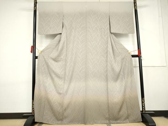 平和屋着物●訪問着　草木地紋　暈し染め　正絹　逸品　AABL7729cs