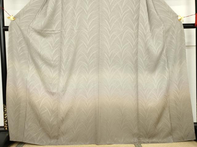 平和屋着物●訪問着　草木地紋　暈し染め　正絹　逸品　AABL7729cs