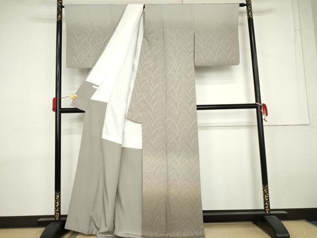 平和屋着物●訪問着　草木地紋　暈し染め　正絹　逸品　AABL7729cs