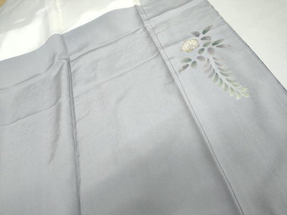 平和屋着物●伯河貞雄　訪問着　辻が花　絞り　暈し染め　銀通し地　正絹　逸品　AABL7730cs
