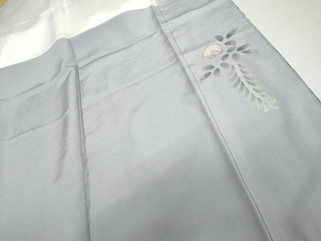 平和屋着物●伯河貞雄　訪問着　辻が花　絞り　暈し染め　銀通し地　正絹　逸品　AABL7730cs