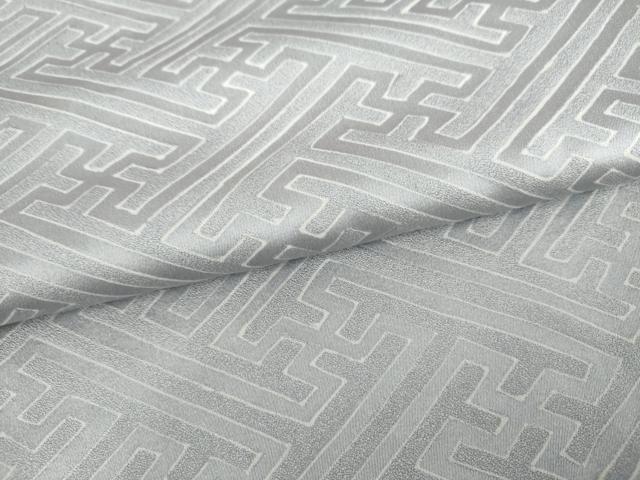 平和屋着物●上質な小紋　紗綾形文　正絹　逸品　AABL7731cs