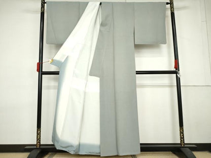 平和屋着物●江戸小紋　極小鮫小紋柄　ますいわ屋扱い　正絹　逸品　AABL7739cs