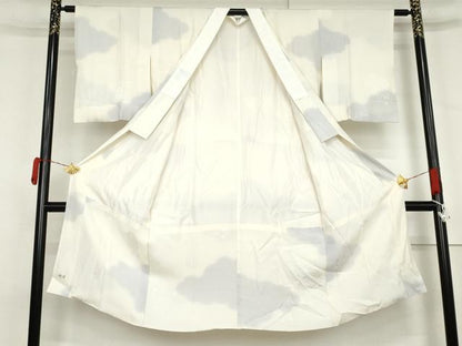 平和屋着物●長襦袢　袷　雲取り文　正絹　逸品　AABL7743cs