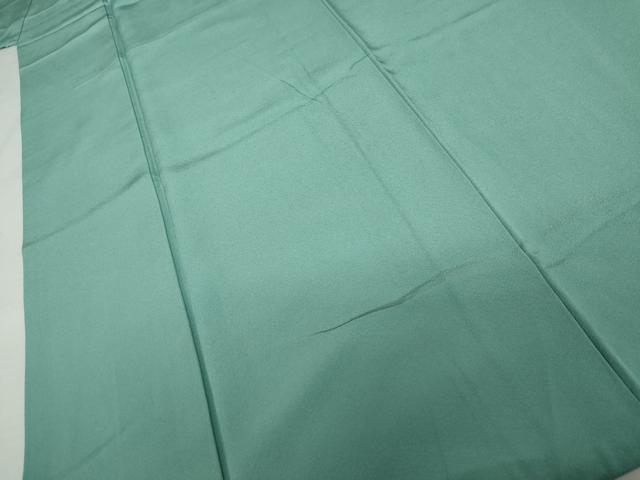 平和屋着物●上質な色無地　青竹色　正絹　逸品　AABL7744cs