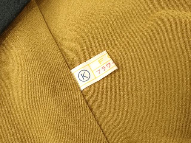 平和屋着物●こむさでもーど・COMME CA DU MODE　振袖　草花文　黒地　正絹　逸品　AABL7745cs