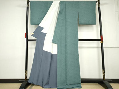 平和屋着物●江戸小紋　鮫小紋柄　正絹　逸品　AABL7764cs