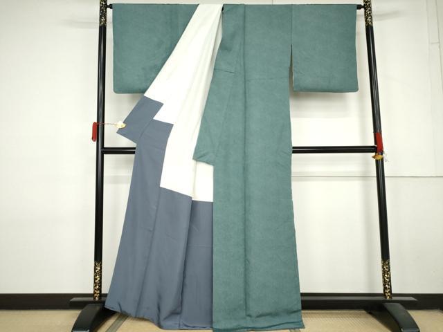 平和屋着物●江戸小紋　鮫小紋柄　正絹　逸品　AABL7764cs