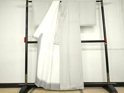 平和屋着物●本加賀友禅作家　藤村加泉監修　小紋　花唐草地紋　暈し染め　正絹　逸品　未使用　AABL7766cs