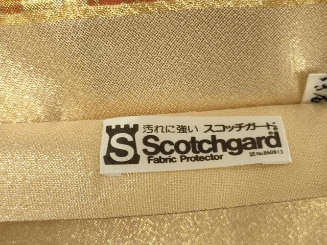 平和屋着物◎佐賀錦　六通柄袋帯　花丸文　金糸　銀座おゝぎ屋扱い　正絹　逸品　AABL7815ou