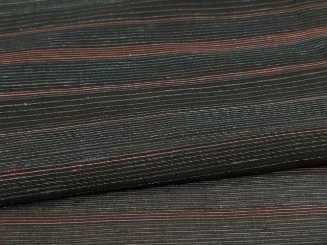 平和屋着物＊夏物　小紋　絽　横段文　正絹　逸品　AABL7842jd