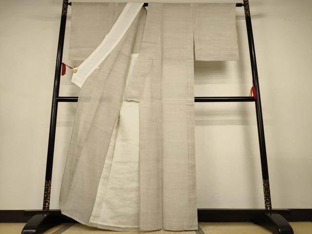 平和屋着物＊夏物　越後上布　蚊絣　苧麻　逸品　AABL7845jd