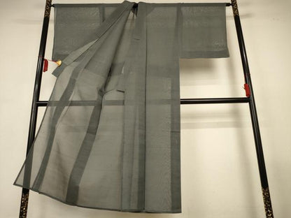平和屋着物＊夏物　男性　紗紬　100亀甲　総詰め　正絹　逸品　AABL7846jd