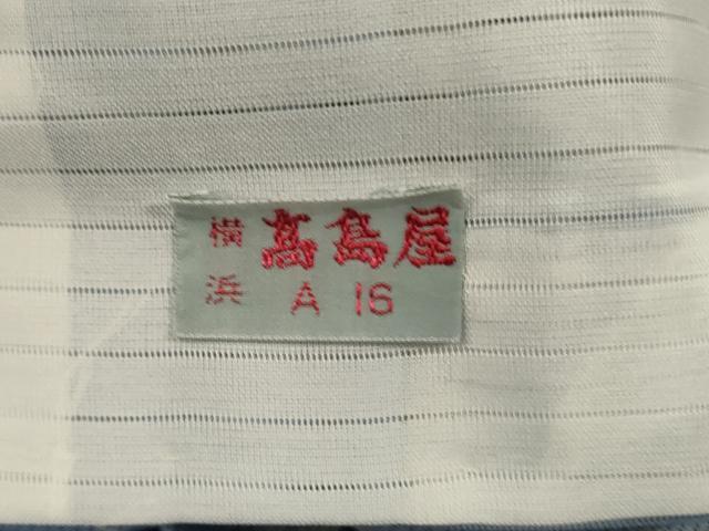平和屋着物＊夏物　小紋　絽　草花文　高島屋扱い　さんび謹製　洗える着物　AABL7851jd