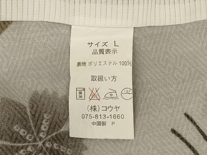 平和屋着物＊夏物　小紋　紗　松葉桜文　洗える着物　AABL7860jd