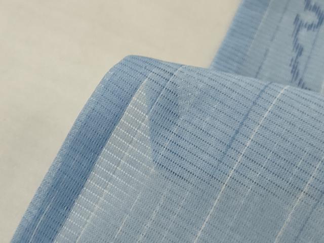 平和屋着物＊夏物　小紋　絽　雪輪重ね文　洗える着物　AABL7862jd