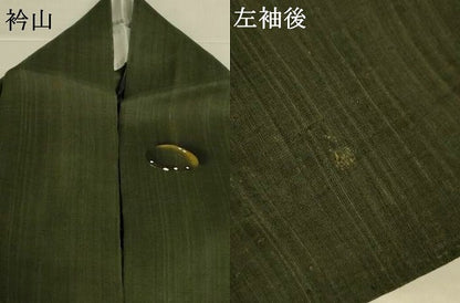 平和屋着物＊夏物　小紋　紗紬　水滴　正絹　逸品　AABL7869jd