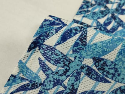 平和屋着物＊夏物　小紋　絽　草葉文　洗える着物　AABL7891jd
