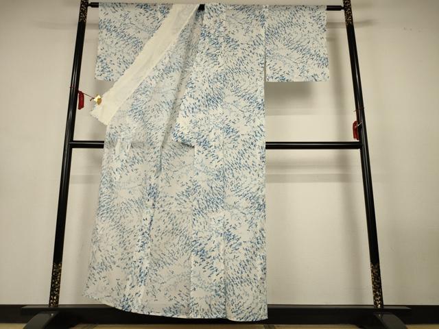 平和屋着物＊夏物　小紋　絽　萩　勝虫　洗える着物　AABL7894jd